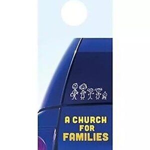 150 "CHURCH FOR FAMILIES"~ Neighborhood Door Hanger Invitation Card-NEW & SEALED